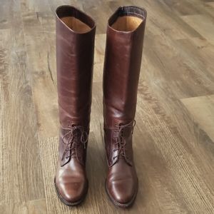 COLE HAAN BROWN LEATHER CLASSIC COUNTRY RIDING BOOTS